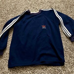 Adidas Men's Navy Blue Sweater